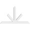 Ekena Millwork Saratoga Architectural Grade PVC Gable Bracket, 60"W x 35"H x 4"D x 4"F, 14/12 Pitch GBP060X35X0404SAR00 - alternate 5